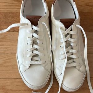 Vince men’s sneakers white with grey accent.  Size 9